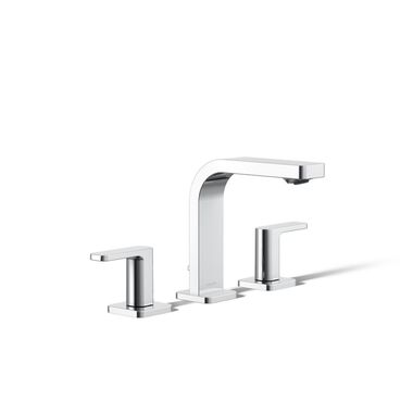 Llave Parallel Duomando Para Lavabo En Cromo Pulido