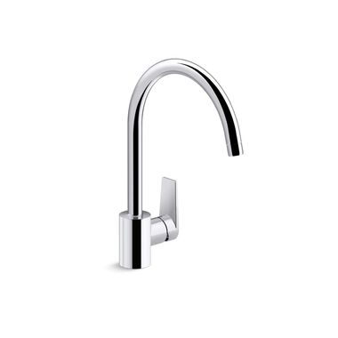 Llave monomando para cocina linea Taut en cromo pulido