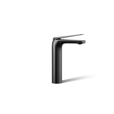 Llave Avid Monomando Alta Para Lavabo En Negro Mate