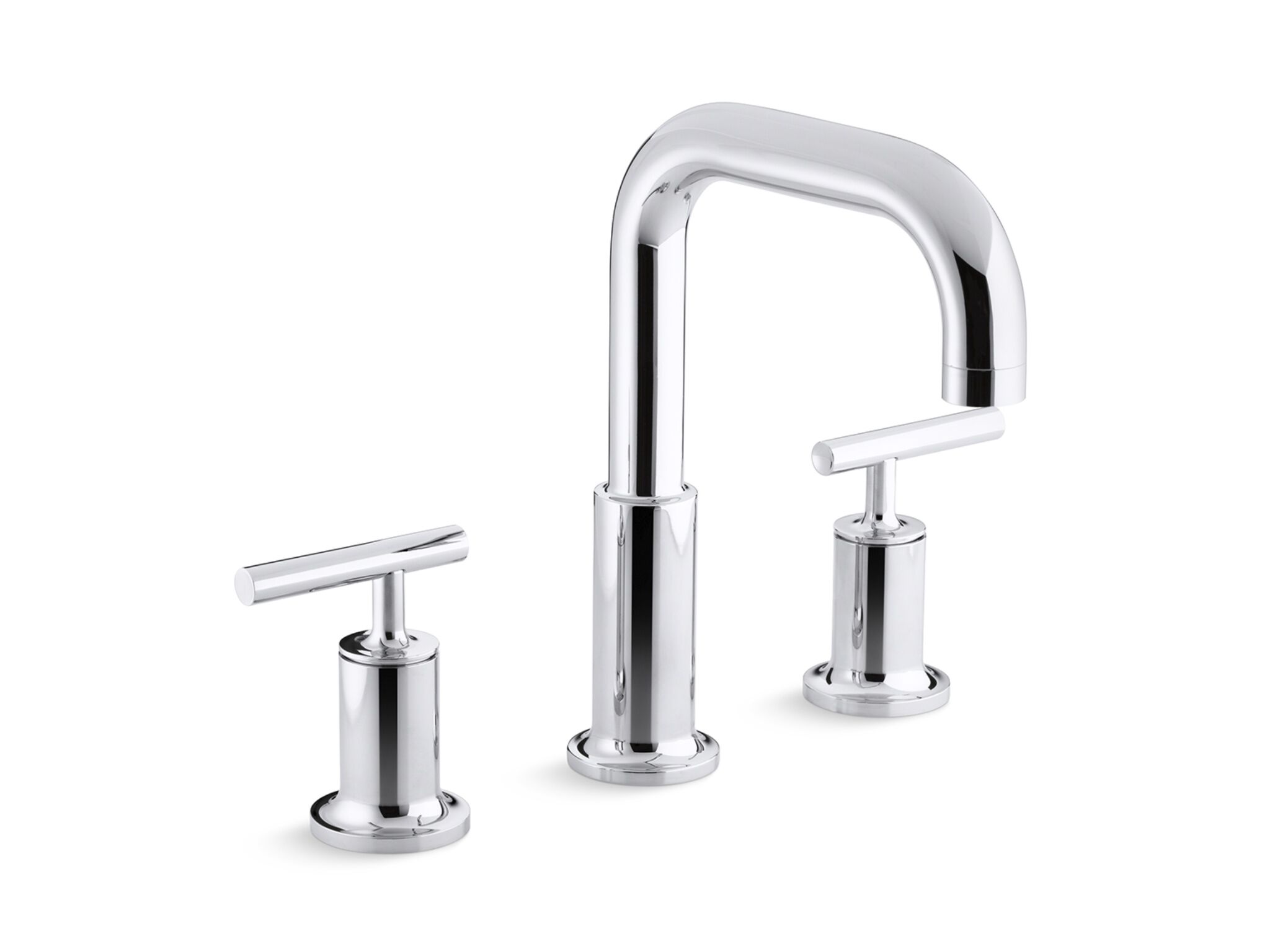 Llave duomando para tina línea Purist en cromo pulido,,hi-res image number null