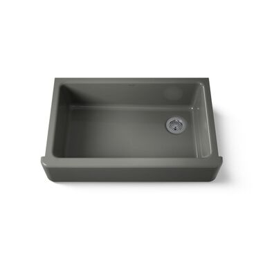 Tarja de una tina bajocubierta línea Whitehaven en gris oscuro