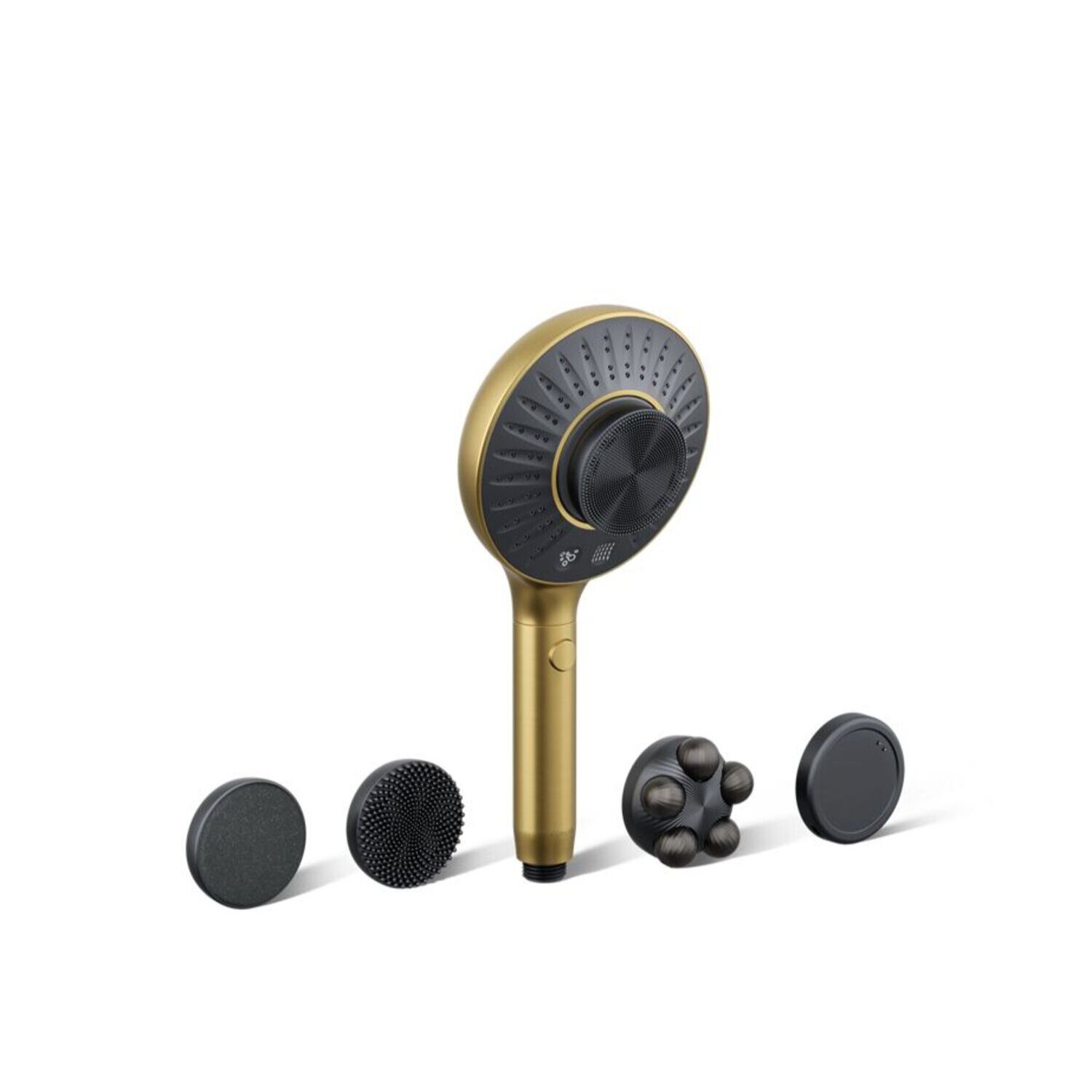 Regadera de mano SpaViva redonda de dos funciones en dorado,,hi-res image number null