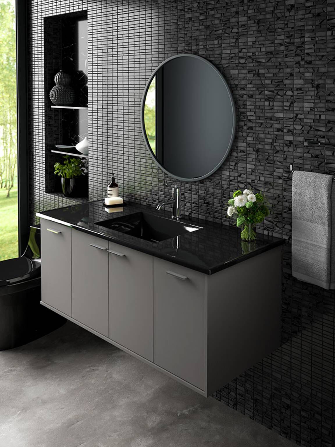 Llave monomando baja para lavabo línea Purist en cromo pulido,,hi-res image number null