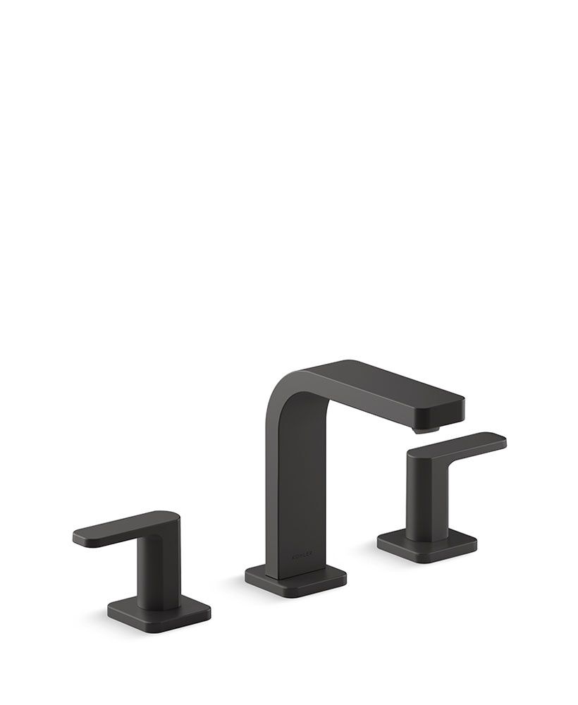 Llave duomando para lavabo línea Parallel en negro mate,,hi-res image number null