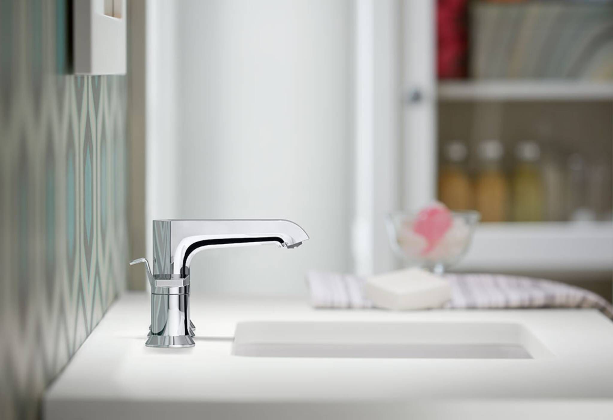 Llave duomando para lavabo línea Hint en cromo pulido,,hi-res image number null