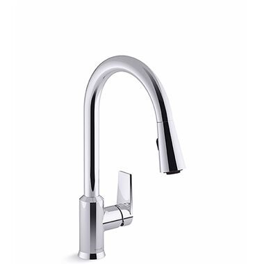 Llave monomando para cocina línea Taut en cromo pulido