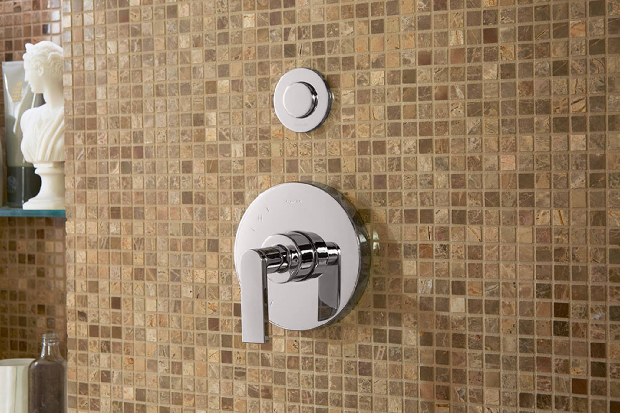 Botón desviador para regadera línea Real Rain en cromo pulido,,hi-res image number null