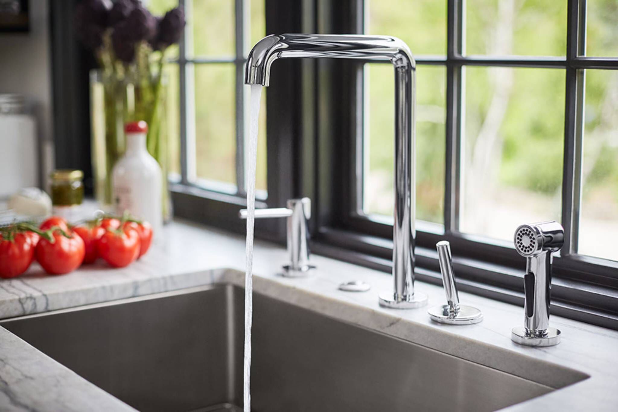 Tarja de una tina individual línea Vault en acero inoxidable,,hi-res image number null